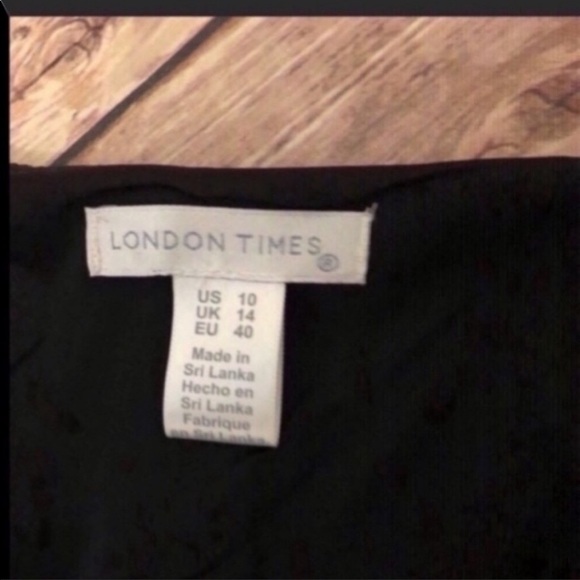 🦋 NWT London Times black dress - Picture 2 of 6